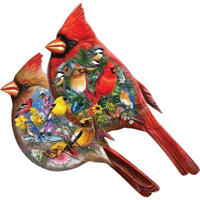 Masterpieces - Puzzle Cardinals - Shaped - 1 000 piese