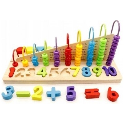 Eco Toys Edukačné Počítadlo čísla a tvary