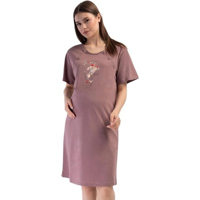 Нощница за кърмачки в цвят мока с овчици