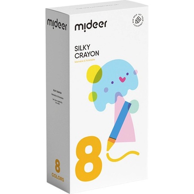 Mideer Rýchloschnúce hodvábne voskovky 8 ks