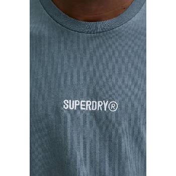 Superdry Памучна тениска Superdry в синьо с апликация M1012028A-9VC (M1012028A.9VC)