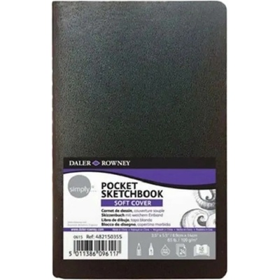 Daler Rowney Blok skicovací vreckový 100 g/m2 14 x 9 cm