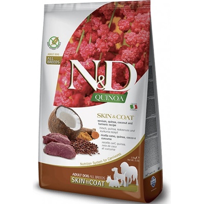 N&D Quinoa Grain Free adult Medium & Maxi skin & coat venison 7 kg