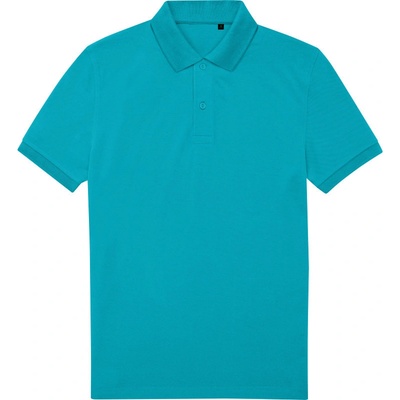 B&C My Eco polo Piqué polo pop turquoise modrá