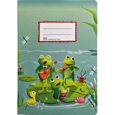 Papírny Brno Zošit A5 511 s pomocnými linkami bez okrajov