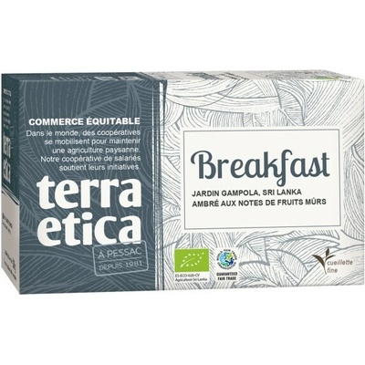 Terra Etica Bio černý čaj Breakfast ze Šrí Lanky 20 x 1,8 g