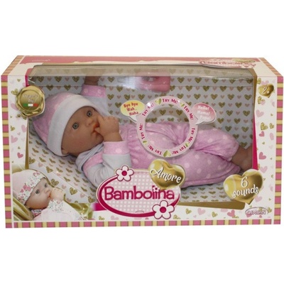Alltoys Bábätko Bambolina 36 cm so zvukmi a doplnkami