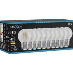 Mexen Vintis 10x LED филамент крушка E27, G45, 4W, Топло - 2700K, 470 lm, прозрачно (L156-E27-0427-00x10)
