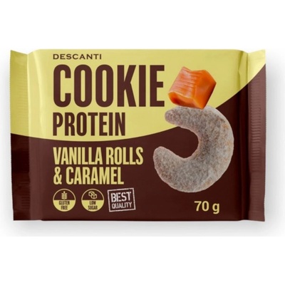 DESCANTI Cookie Protein Vanilla Rolls & Caramel 70 g
