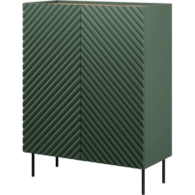 Knihovna 2D2SZ ONDA 98x45xH127 zelená)
