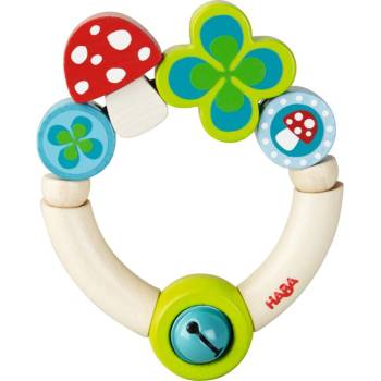 HABA Wooden Rattle Lucky Charm дрънкалка от дърво 6 m+