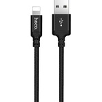 hoco. Xiaomi Redmi Note 17 / iPhone 14 Plus / iPhone 14 Pro Max HOCO X14 кабел за данни USB - Lightning, 200 см, ЧЕРЕН (X14_LIGHT_2M_B)