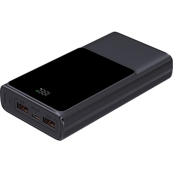 Diva Преносима външна батерия Diva PB-205B, 20000 mAh, Бързо зареждане, Черна, 29286 (L9WBE49W)