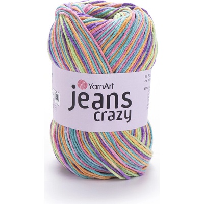 Yarn Art Jeans Crazy 8215 růžová, fialová, modrá, zelená