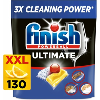 Finish Ultimate All in 1 kapsle do myčky Lemon 130 ks