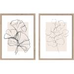 Styler Печатни картини в комплект 2 бр. с включена рамка 30x40 cm Floral Set - Styler (OB-15018)