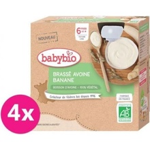 Babybio Rýžová s broskví a hruškou 4 x 85 g