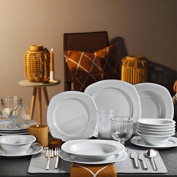 Kütahya Porselen Kutahya СЕРВИЗ ЗА ХРАНЕНЕ cisil 24Ч. БЯЛ (csl24y200)