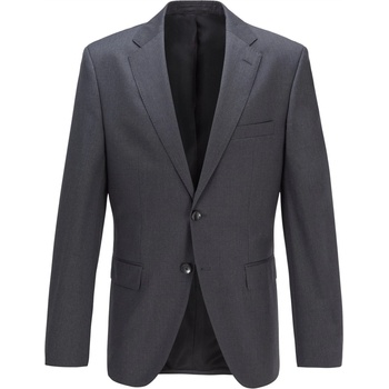 Image 1 of Boss Сако Boss Men's Johnstons1 Cyl Single Breasted Wool Long Sleeve Blazer - Dark Grey