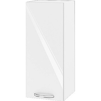 ИРИМ Горен кухненски шкаф Сити БФ-Бяло гланц-05-1 30 см