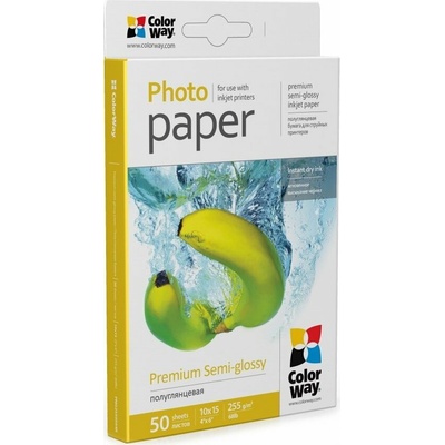 ColorWay CW semi-glossy mikroporézny 255g/m,10х15