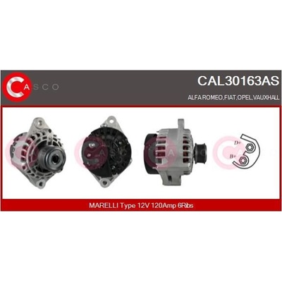 ALTERNATOR 12V 120A INA CAL30163AS