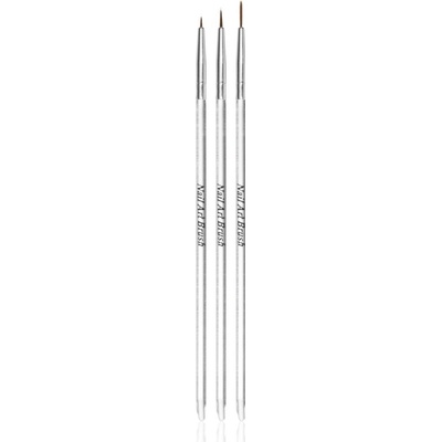 NEONAIL Nail Art Brushes sada štětců na nehty 3 ks