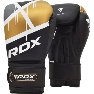 БОКСОВИ РЪКАВИЦИ RDX F7 EGO BLACK GOLDEN - 14 oz