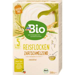 dmBio Био Оризова каша за кърмачета, от 5-тия месец, 250 g (1487179)