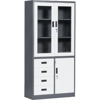 Метален шкаф cr-1278 e sand - бял графит