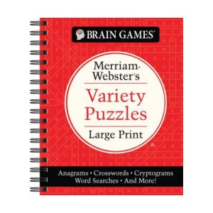 Brain Games - Merriam-Webster's Variety Puzzles Large Print: Anagrams, Crosswords, Cryptograms, Word Searches, and More! | Brain Games (ISBN: 9781639383313)