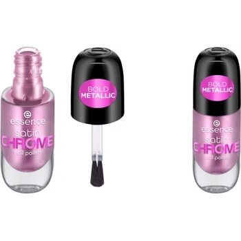Essence Satin Chrome lak na nechty 02 Artificial Pinktelligence 8 ml