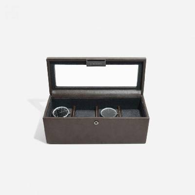 Stackers kazeta na hodinky brown 4 Piece Watch box hnědá 75398