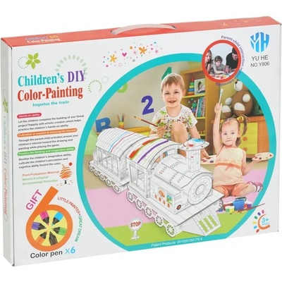 GOT Детски комплект gОТ - Влак за сглобяване и оцветяване (yw147858)