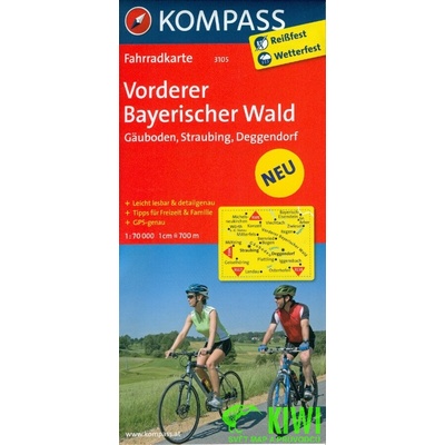 Vorderer Bayerischer Wald Gäubod 3105 / 1:70T KOM