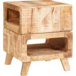 vidaXL Крайна масичка Кафяво 40 x 40 x 49 см Солидно мангово дърво (4104553)