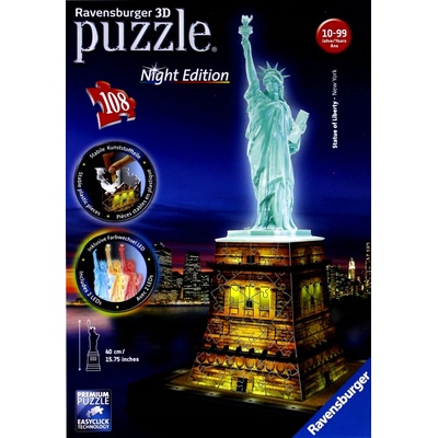 Ravensburger 3D puzzle svítící Socha Slobody 108 ks