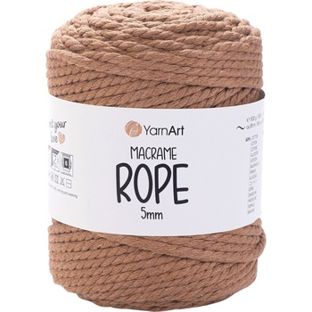YARNART Macrame Rope 5 mm 85 m 788 Greyish Brown юта (Macrame Rope 5 mm 788)