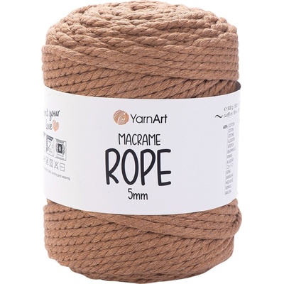 YARNART Macrame Rope 5 mm 85 m 788 Greyish Brown юта (Macrame Rope 5 mm 788)