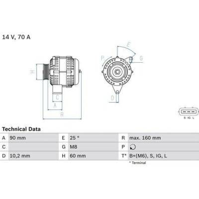 BOSCH Generátor 0986040461