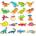 Viga Toys Дървени магнитни фигурки, Viga - Динозаври (50289)
