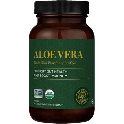 Global Healing Organic Aloe Vera | Made with Pure Inner Leaf Gel [60 капсули]