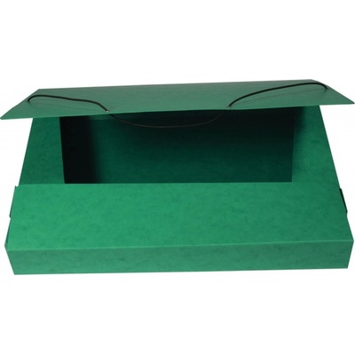 HIT Office Box prešpánový na spisy s gumičkou A4, zelený