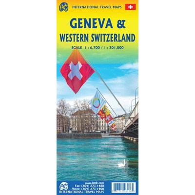 ITMB Publishing plán Geneva 1:7 t., Switzerland 1:360 t. ITM