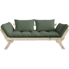 Karup Design Rozkladacia pohovka so zeleným poťahom Bebop Natural/Olive Green
