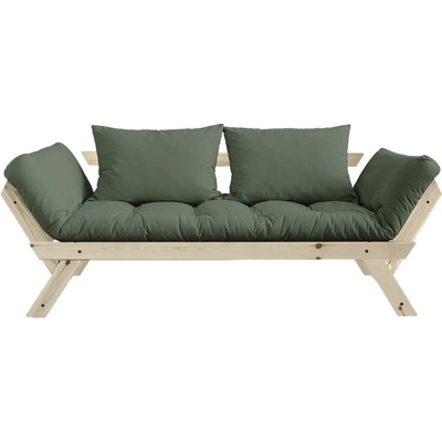 Karup Design Rozkladacia pohovka so zeleným poťahom Bebop Natural/Olive Green