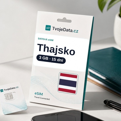 eSIM Thajsko 3 GB / 14 dní