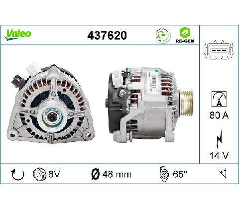 Alternátor VALEO 437620