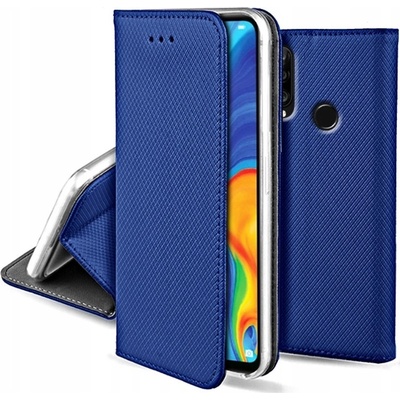 Púzdro Smart Book Huawei P30 Lite - tmavo modré