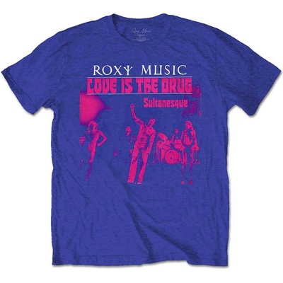 Roxy Music tričko Love Is The Drug modré